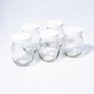 Set 5 frascos para yogurt