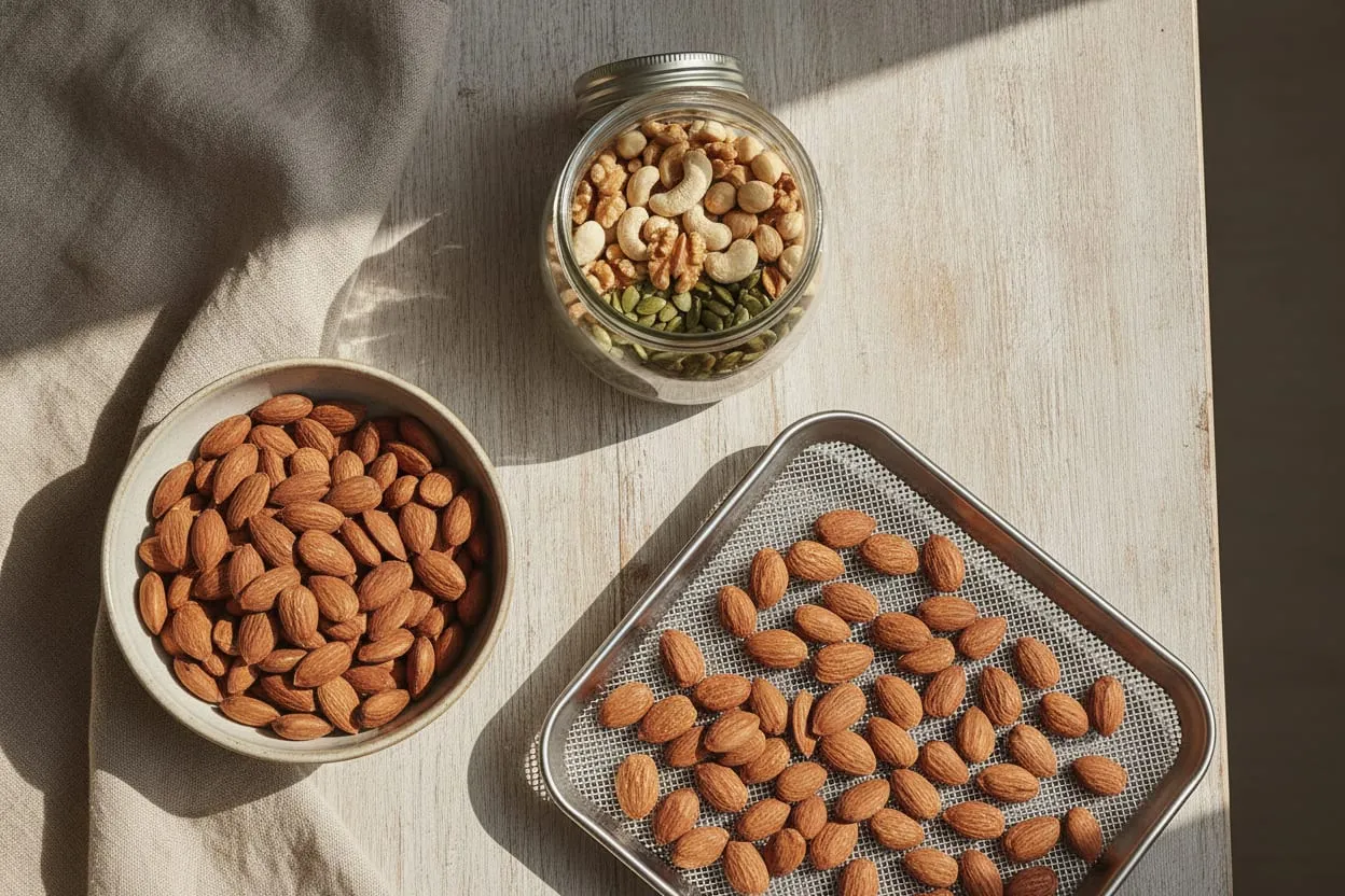 Almendras activadas y mix de frutos secos