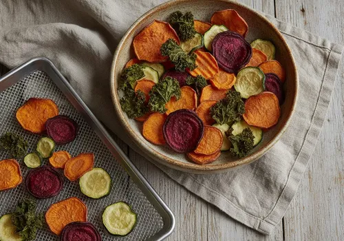Chips de verduras (batata, kale, zanahoria, remolacha y más)