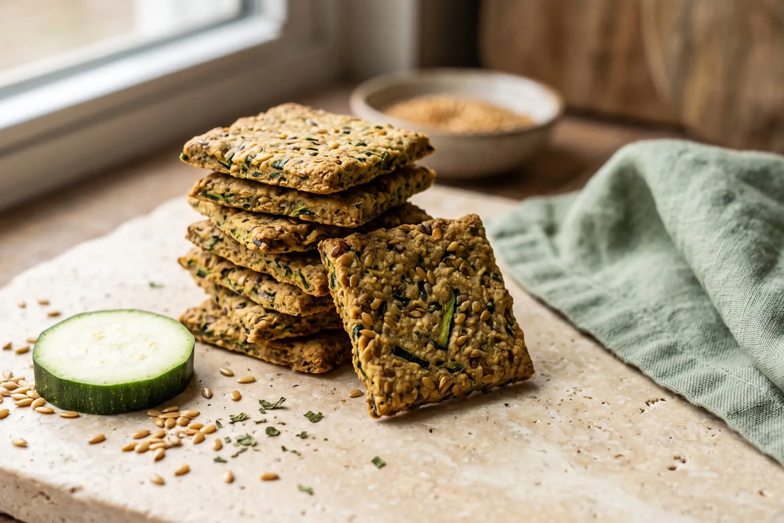 Crackers de Zucchini